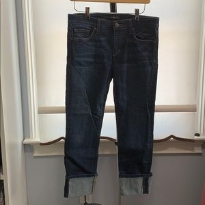 Joe’s cropped cuffed jeans